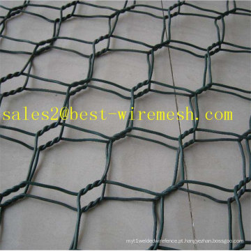 Revestimento em PVC / Galvanizado / Aço inoxidável / Cobre Hexagonal Wire Mesh